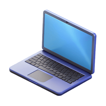 rare art deco A laptop with a touchscreen display with Transparent Background 8K png