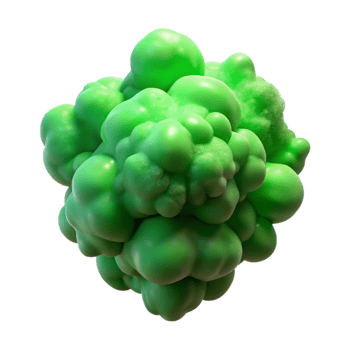 dramatic traditional Green Smoke Explosion Isolated Element with Dynamic Shape high quality png