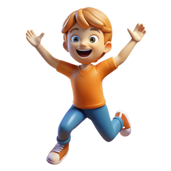 dramatic nostalgic traditional Excited child, playful pose, with Transparent Background museum quality png
