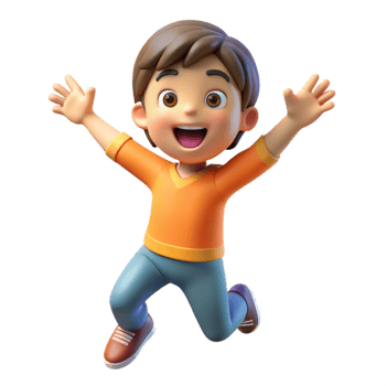 coveted gothic Excited child, playful pose, with Transparent Background expertly shot png