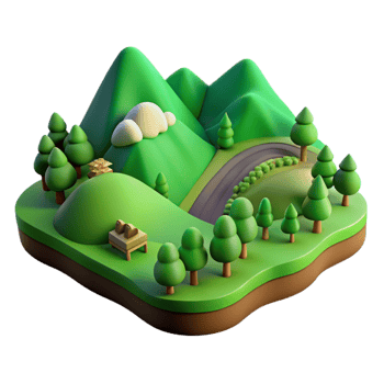 magnificent traditional Green Valley Transparent Background Rolling Hills Perspective genuine png