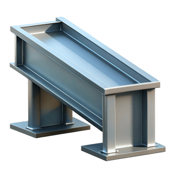 vibrant joyful renaissance Modern steel beam, industrial construction with Transparent Background high quality png