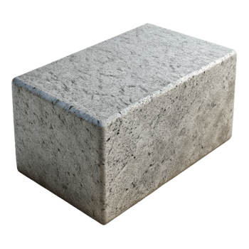 captivating playful artistic Concrete block, textured surface with Transparent Background 8K png