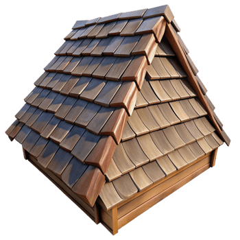 enchanting organic Wooden roof shingle, weathered cedar with Transparent Background detailed png