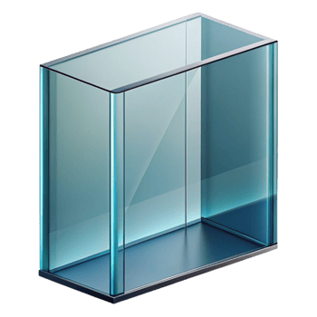 exquisite remarkable Glass curtain wall panel, reflective surface with Transparent Background png