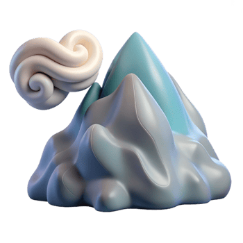 wonderful abstract Gusting Wind Over Mountains Transparent Element professional png