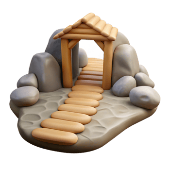 elegant rustic Hidden Pathways Soft Focus Cutout Element high quality png