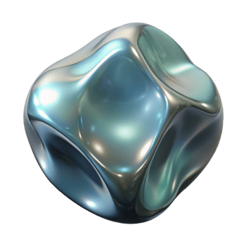 vibrant modern High Angle Distorted Glass Reflection Isolated original png