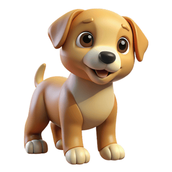 wonderful timeless Cute puppy, adorable pose, with Transparent Background png