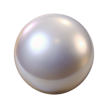 coveted industrial A single, perfect pearl with Transparent Background expertly shot png