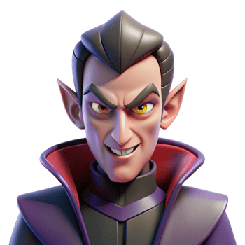 splendid sought-after Evil villain, menacing expression, with Transparent Background png