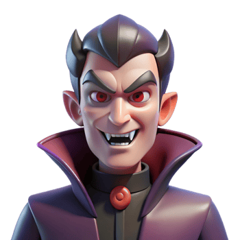 majestic contemporary Evil villain, menacing expression, with Transparent Background professional png