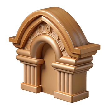 spectacular unparalleled Architrave molding, decorative wood trim with Transparent Background png