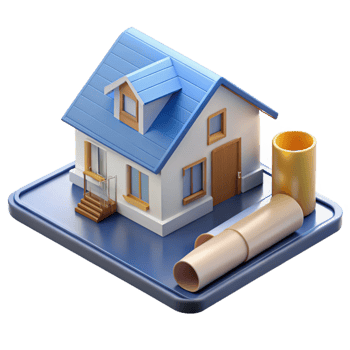 pristine melancholic renaissance House plan technical drawing, with Transparent Background expertly shot png