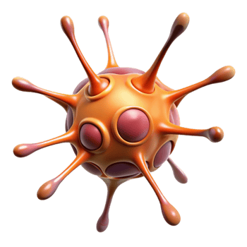 beautiful memorable Hyper-specific, professional render of a single, neuron cell, detailed structure, isolated cutout with Transparent Background png