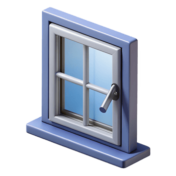 remarkable geometric Casement window, crank handle with Transparent Background luxury png