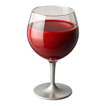 harmonious alluring A single, glass of red wine with Transparent Background authentic png