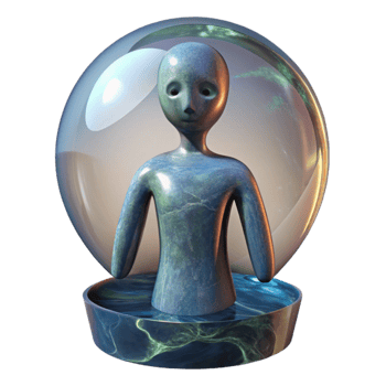 beautiful creative Human Figure Distorted Glass Reflection Cutout genuine png