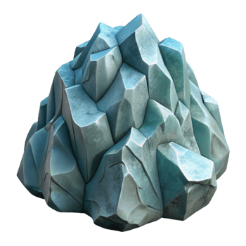 extraordinary artistic Icy Rock Formation Cutout with Jagged Edges exclusive png