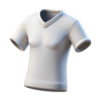 vibrant impressionist Concept art style, isolated cutout of a single white cotton t-shirt folded with Transparent Background precision png
