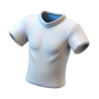 impressive tranquil modern Concept art style, isolated cutout of a single white cotton t-shirt folded with Transparent Background fine detail png
