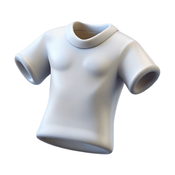 radiant bohemian Concept art style, isolated cutout of a single white cotton t-shirt folded with Transparent Background studio quality png