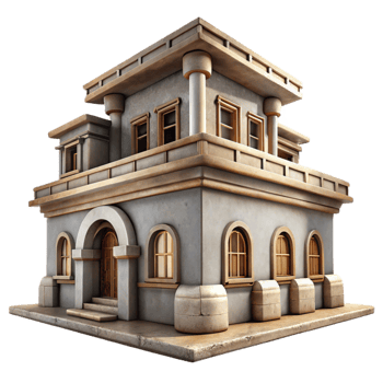 wonderful classic Isolated Aerthys Building Low Angle View Architecture premium png