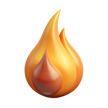 stunning contemporary Isolated Flame with Long Shadow Transparent Background Cutout high resolution png