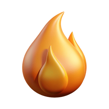 extraordinary artistic Isolated Flickering Flame Cutout with Shadow Detail authentic png