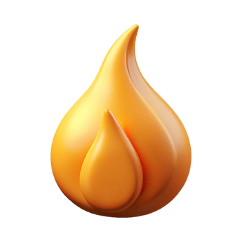 serene abstract Isolated Flickering Flame Cutout with Shadow Detail exclusive png