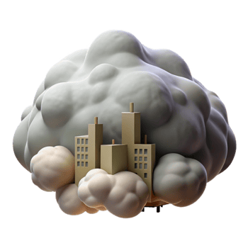 elegant artistic Isolated Fog Bank Urban Backdrop detailed png