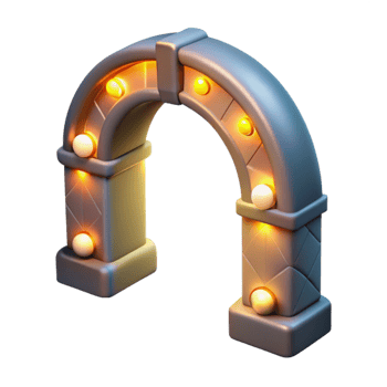 beautiful contemporary Isolated Foggy Bridge with Orange Streetlamp Glow png
