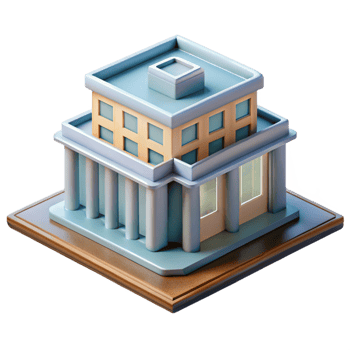 tranquil captivating Architectural model miniature building, with Transparent Background precision png