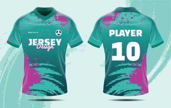 Jersey Mockup realistic vector