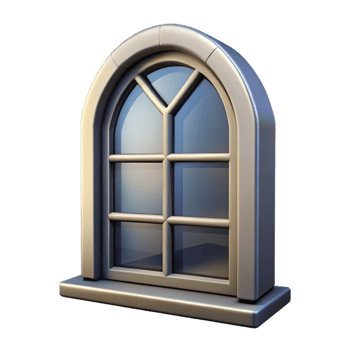 beautiful vintage Isolated Window with Shadow Overlay Transparent high quality png