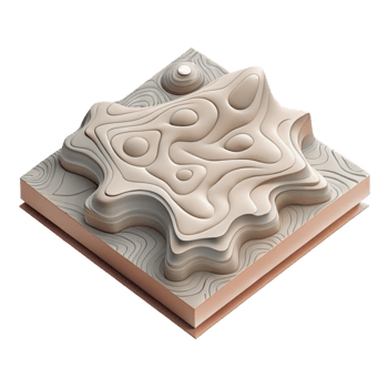 extraordinary modern Isometric Topographic Map Contours Transparent Background exclusive png
