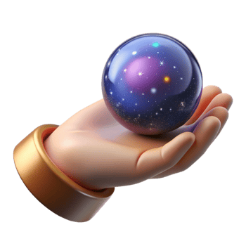 remarkable organic Concept art style, isolated cutout of a human hand holding a miniature galaxy with Transparent Background expertly shot png