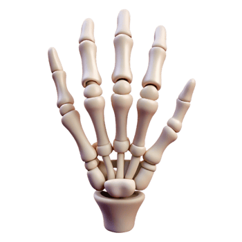 picturesque urban A skeleton hand reaching upwards with Transparent Background original png
