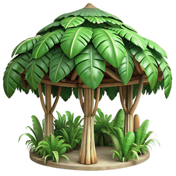 impressive minimalist Jungle Canopy Cutout Detailed Texture premium png
