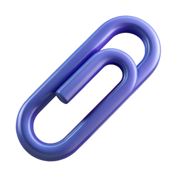 splendid bold organic Concept art style, isolated cutout of a single paperclip with Transparent Background detailed png