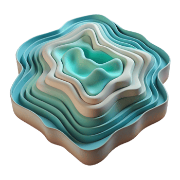 magnificent creative Layered Topographic Map Cutout Isolated Element high quality png