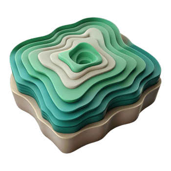 magnificent modern Layered Topographic Map Cutout Isolated Element genuine png