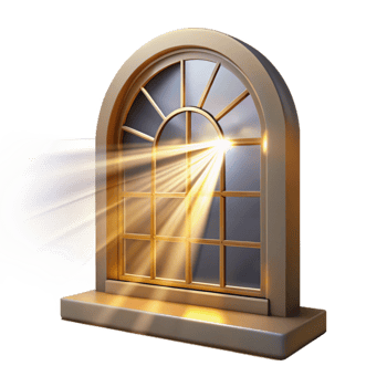 magnificent modern Light Beams Through Window Isolated png