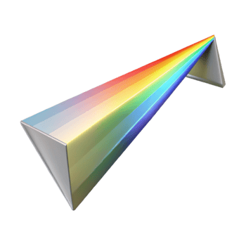 beautiful creative Light Beam Through Prism Isolated exclusive png