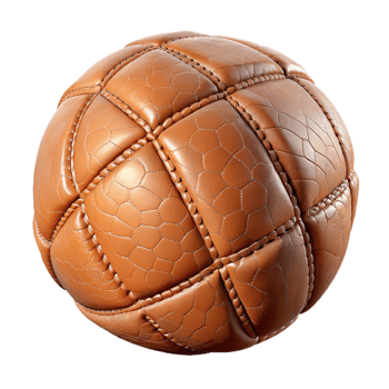 impressive creative Light Brown Leather Stitching Detail Transparent Background high quality png