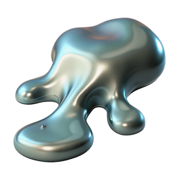 wonderful creative Liquid Mercury Stream Transparent Background Cutout high quality png