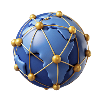 nostalgic gorgeous A stylized, abstract world map composed of interconnected lines, with Transparent Background artisan png