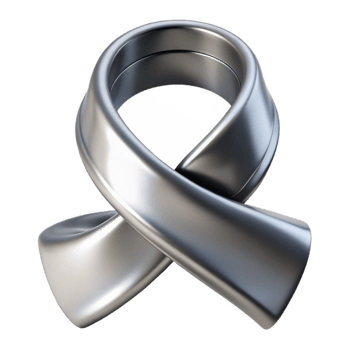 wonderful classic Liquid Silver Ribbon Cutout with Reflective Surface high quality png