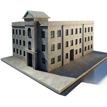 dramatic traditional Long Building Shadow Cutout Isolated original png