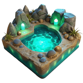 extraordinary traditional Luminous Lagoon Transparent Background Underwater Glow original png
